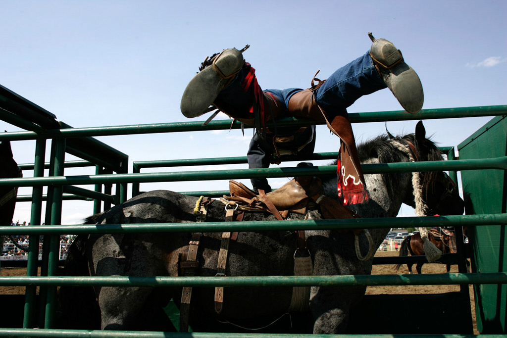 Amateur rodeo in Saskatchewan, Canada